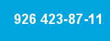 926 423-87-11 926 423-87-11